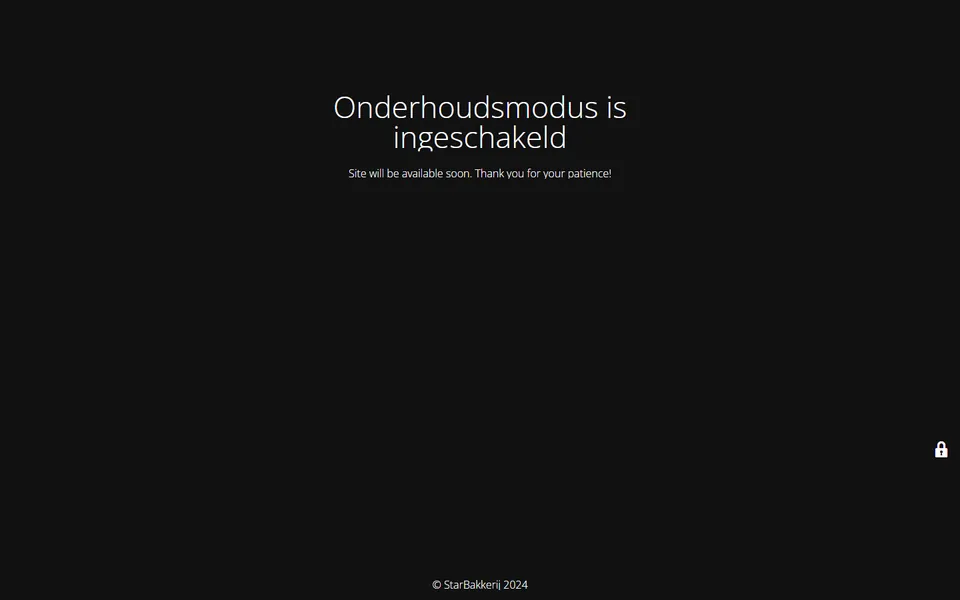 Website van Star Bakkerij