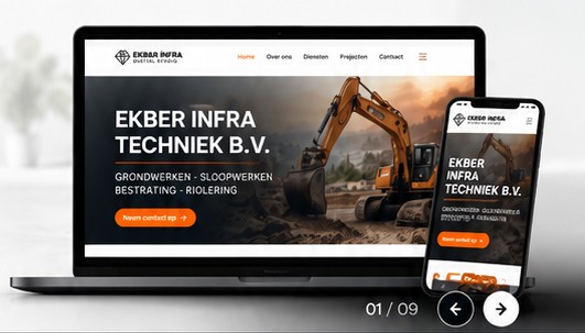 Ekber Infra Techniek website screenshot